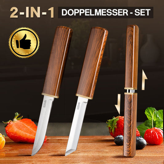 🔪2-in-1 Doppelmesser-Set