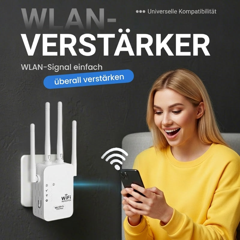 🎁Letzter Tag: 50 % Rabatt! 🔥 2026 WLAN-Verstärker – 1200 Mbit/s, Dualband (5 GHz / 2,4 GHz) 📶 Maximale Signalverstärkung – stabile Verbindung im ganzen Haus!