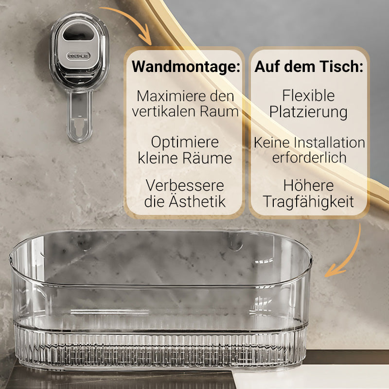 🔥✨Neu aufgerüstet – praktisch – langlebig – Lagerregal mit Saugnäpfen und Abflusslöchern