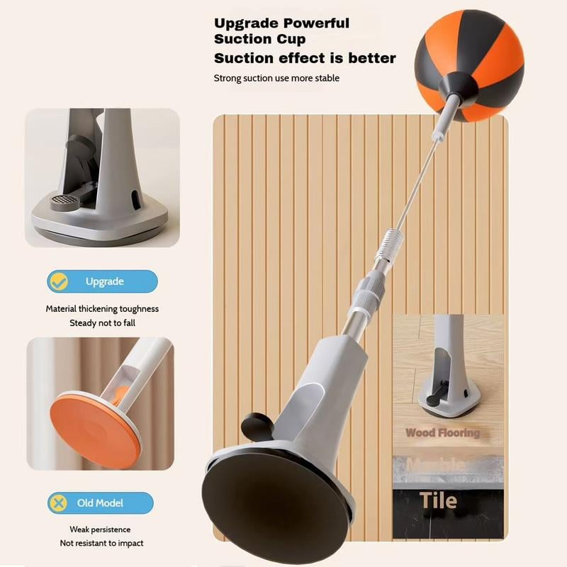 💎 50% RABATT! 💎Hochwertiger Box-Speedball mit Ständer – höhenverstellbar für Jugendliche und Erwachsene – 360°-Rückprall für Stressabbau und Fitness – ideal für den Heimgebrauch in Schlafzimmern, Wohnzimmern und Gärten