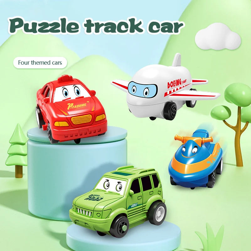 🚗🧩Kinder Lernspielzeug Puzzle-Autobahn-Spielset🧩