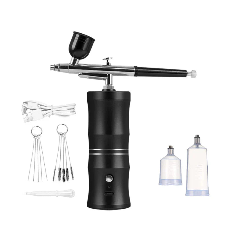 🎨 Elektrisches Airbrush-Set mit Kompressor – Dein tragbares Studio für mühelose Kreativität! ✨