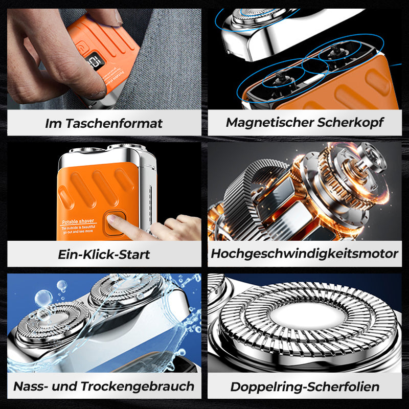 🔥2025 Neues Design 50 % Rabatt✨Mini-Elektrorasierer für Herren