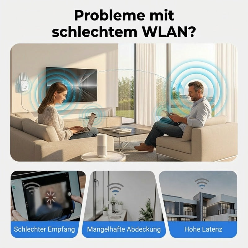🎁Letzter Tag: 50 % Rabatt! 🔥 2026 WLAN-Verstärker – 1200 Mbit/s, Dualband (5 GHz / 2,4 GHz) 📶 Maximale Signalverstärkung – stabile Verbindung im ganzen Haus!