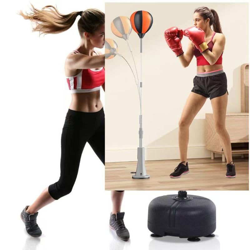 💎 50% RABATT! 💎Hochwertiger Box-Speedball mit Ständer – höhenverstellbar für Jugendliche und Erwachsene – 360°-Rückprall für Stressabbau und Fitness – ideal für den Heimgebrauch in Schlafzimmern, Wohnzimmern und Gärten