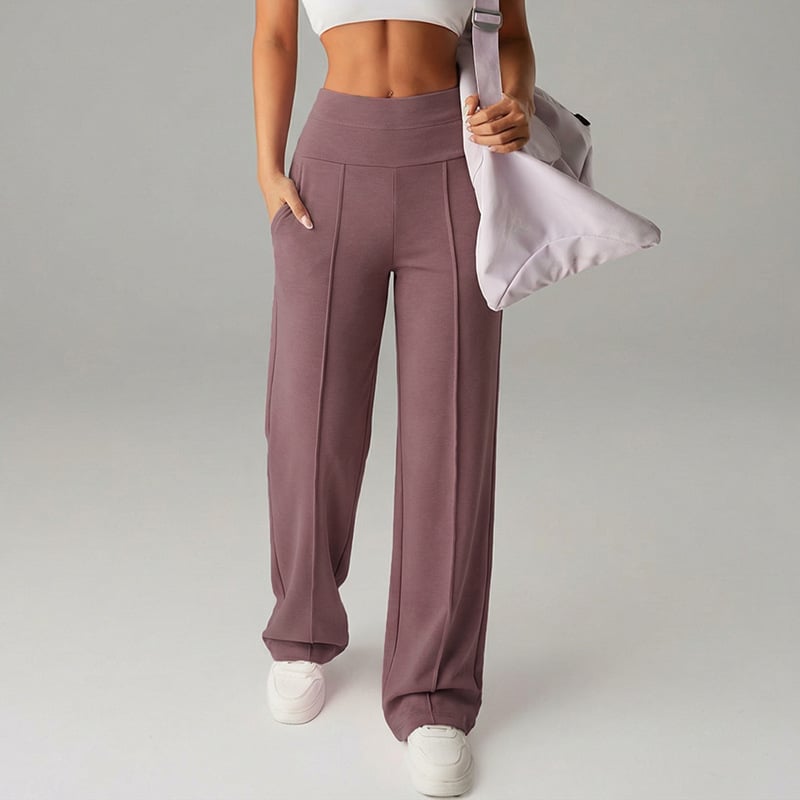 Was soll ich morgen anziehen? 💕 Locker geschnittene, gerade geschnittene Damenhose in Unifarbe.