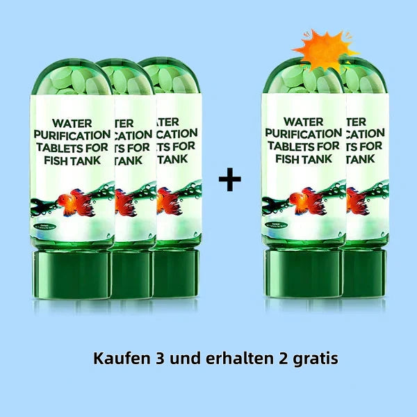 🖤Black Friday 50 % Rabatt 💥🚀Kaufen 3 und erhalten 2 gratis♻️💧Leistungsstarke Wasserreinigungstablette für Aquarien