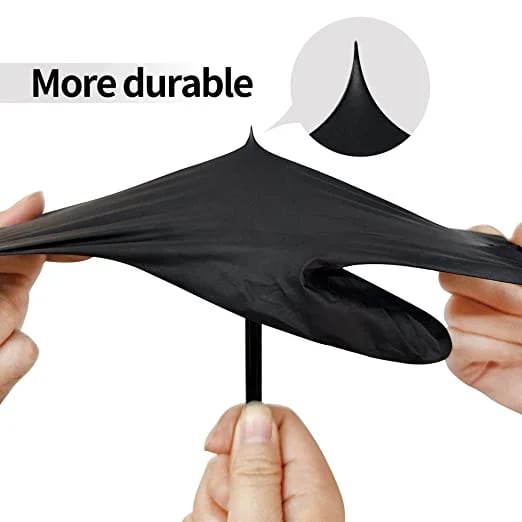 🔥🔥🔥100 Stück Einweg-Schwarze Nitrilhandschuhe Sicherheitswerkzeuge für die Haushaltsreinigung