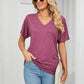 💕Hot Promotion- bis zu 50% Rabatt 🌷V-Hals Feste Farbe Lose Damen Tops