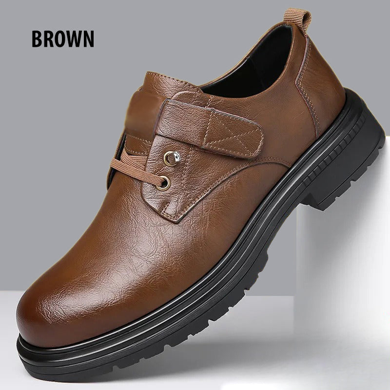 👞Atmungsfreie Retro -PU -Leder -Softroshese von Männern🔥