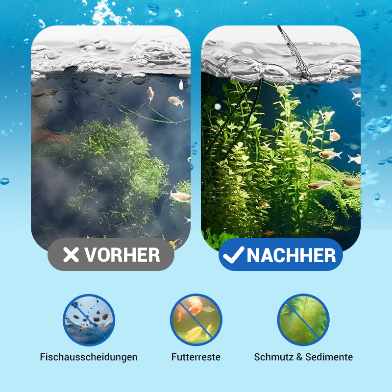 🔥50 % RABATT! 🎵🐟Fischbecken Wasser Leistungsstarke Reinigung🪸