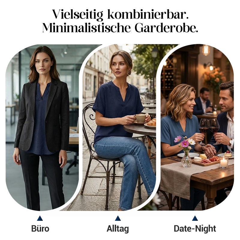 🌸 Frühjahrsverkauf 50% RABATT 👕 Modisches lockeres einfarbiges Kurzarm-Oberteil