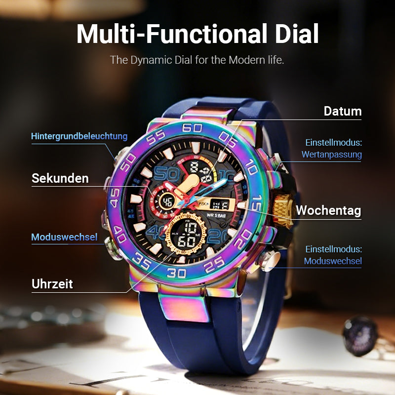 🔥Fröhliches Neujahr! 50% auf alles 🔮Neueste Modetrends🕐🕐Multifunktionale wasserdichte LED-Digitaluhr