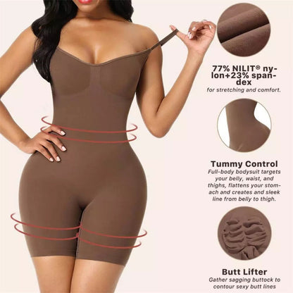 🎁 50 % Rabatt🔥GLÄTTENDER NAHTLOSER BODYSUIT(Offener Schritt)