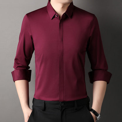 🎉2025 Neuheiten-Schnäppchenangebot✨Knitterfreies Button-Down-Hemd für Herren