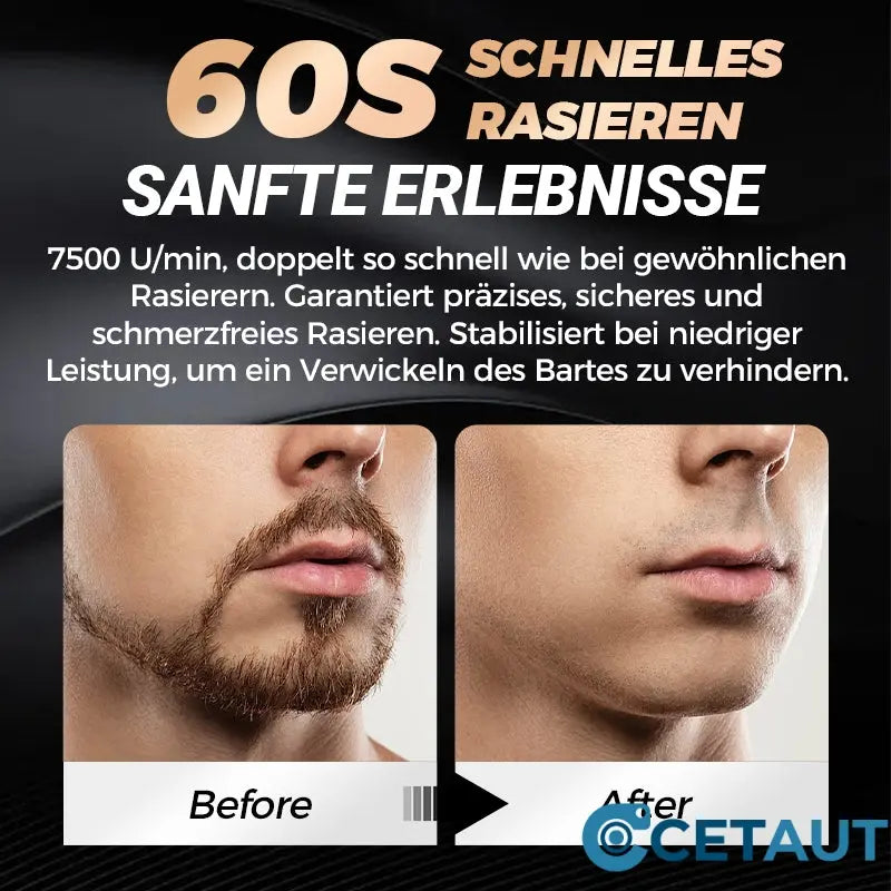 🔋2025 50% Rabatt🔥 USB-Rasierer für Männer | 💦Wasserdicht & Reise-tauglich | Schnellladung