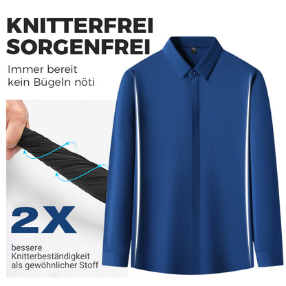 🎉2025 Neuheiten-Schnäppchenangebot✨Knitterfreies Button-Down-Hemd für Herren