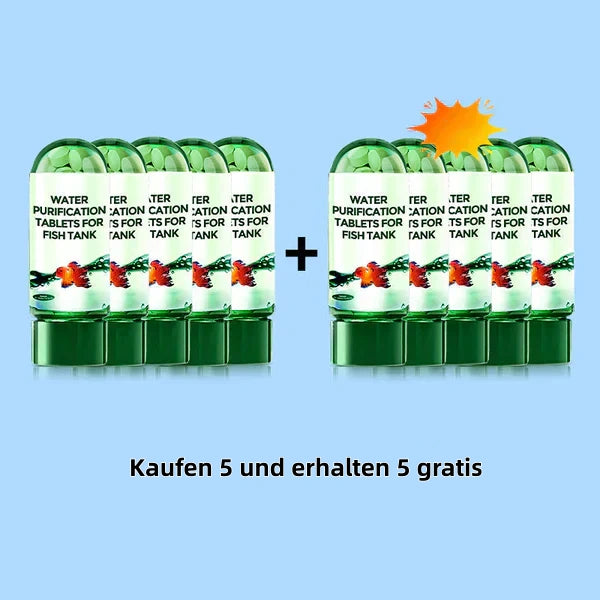 🖤Black Friday 50 % Rabatt 💥🚀Kaufen 3 und erhalten 2 gratis♻️💧Leistungsstarke Wasserreinigungstablette für Aquarien