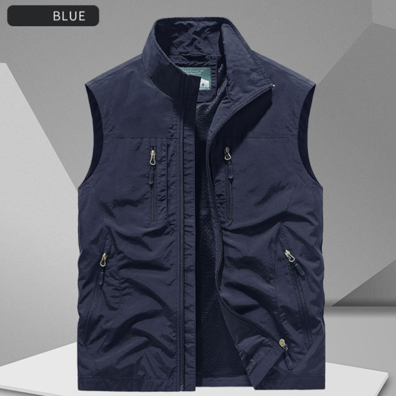 ⏰Zeitlich begrenzter Verkauf – 50 % RABATT🔥🧥 Herren Oversized Ärmellose Westenjacke mit Taschen