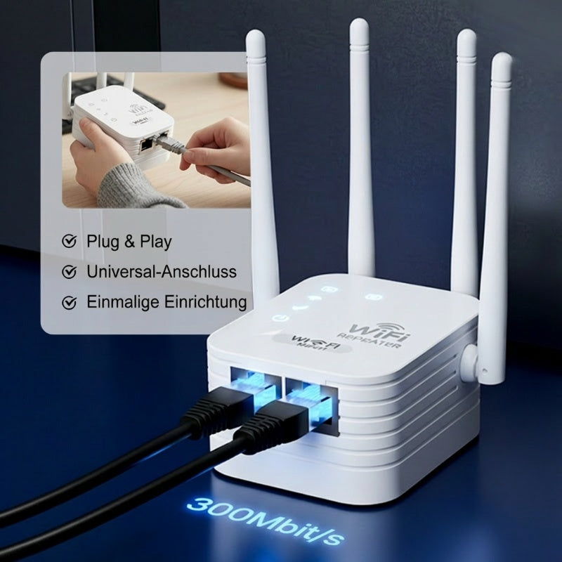 🎁Letzter Tag: 50 % Rabatt! 🔥 2026 WLAN-Verstärker – 1200 Mbit/s, Dualband (5 GHz / 2,4 GHz) 📶 Maximale Signalverstärkung – stabile Verbindung im ganzen Haus!