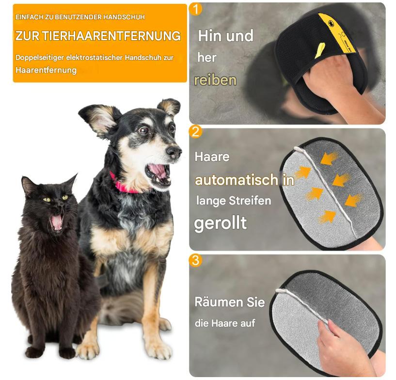🔥Mehr Kaufen Mehr Sparen🐶🐱Tierhaarentferne  Elektrostatikhandschuhe