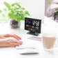 🔥bestes Geschenk-50% Rabatt🔥Digitaler LED-Temperatur- und Luftfeuchtigkeitsmonitor, Wettervorhersage, LED-Tischwecker