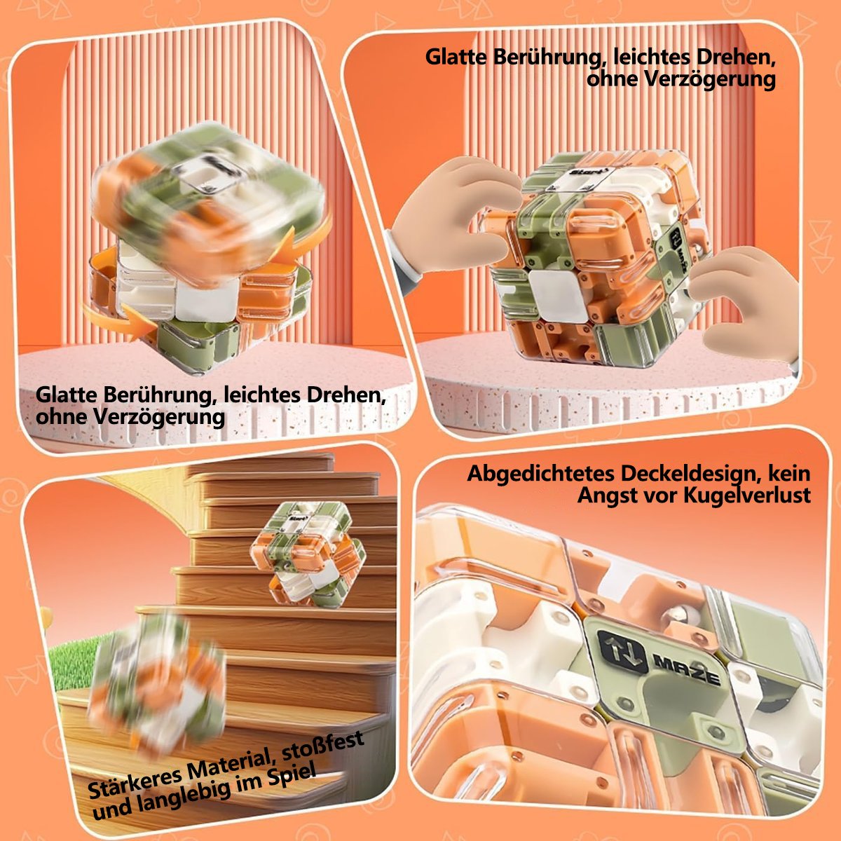 🔥2026 heißer Verkauf🔥 Lustiger 3D-Labyrinth-Rollwürfel-Puzzle