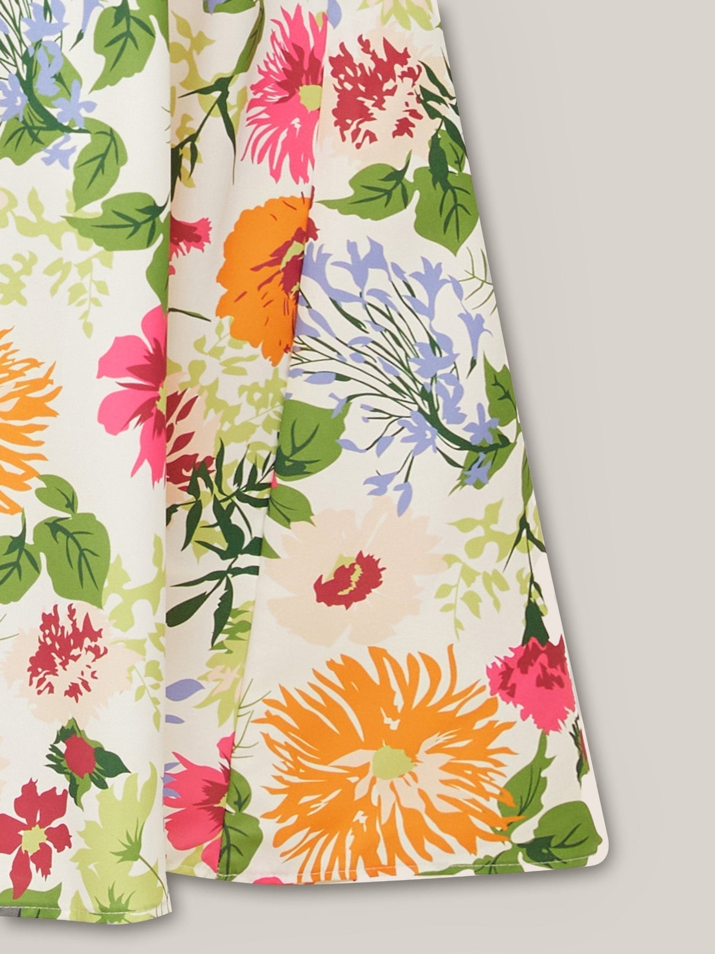 ⏰Sommer Heißer Verkauf 💃Geblümtes Smock-Kleid mit eckigem Ausschnitt und Taschen