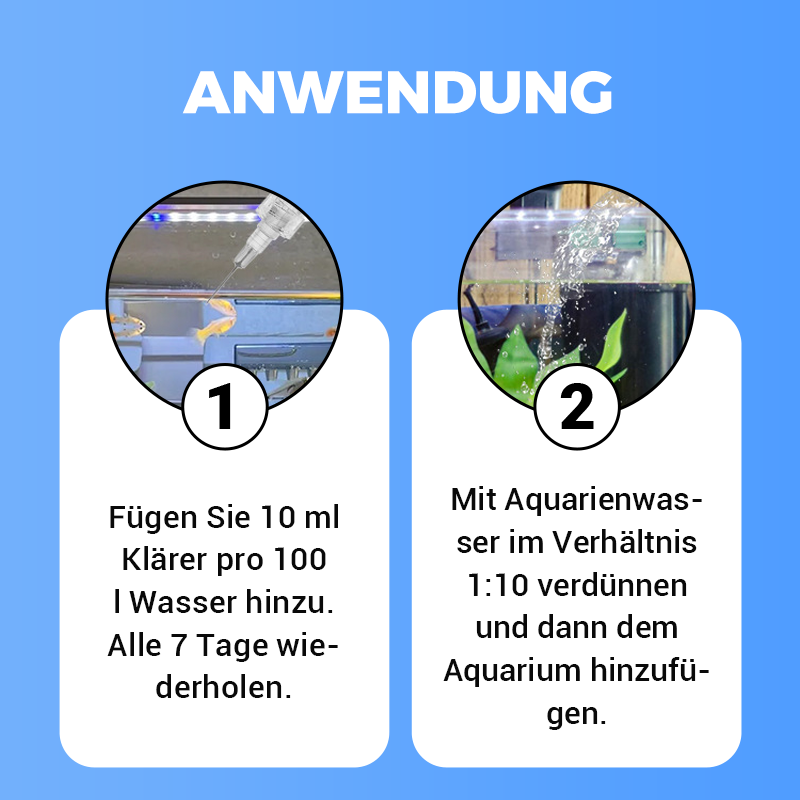 🔥50 % RABATT! 🎵🐟Fischbecken Wasser Leistungsstarke Reinigung🪸