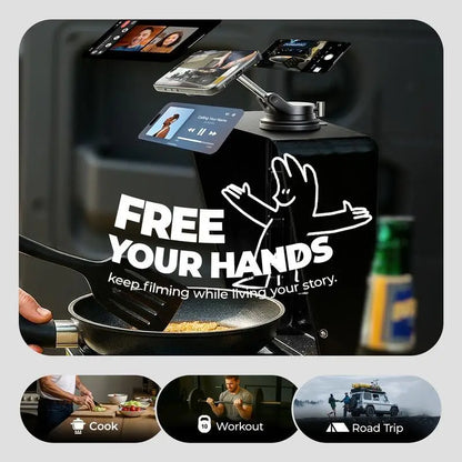 🔥Mehr kaufen, mehr sparen🔄360° verstellbarer magnetischer Vakuum-Telefonhalter📱🚗