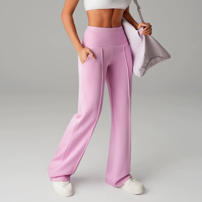 Was soll ich morgen anziehen? 💕 Locker geschnittene, gerade geschnittene Damenhose in Unifarbe.