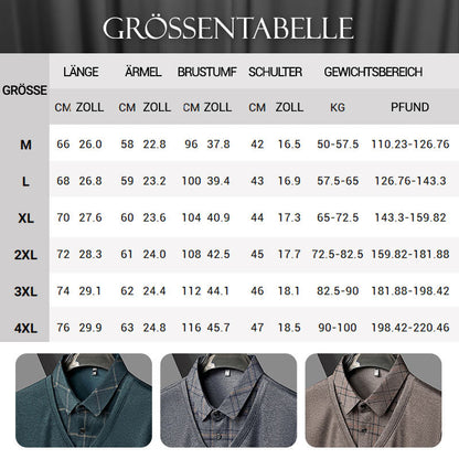 👔Herren Fake Zweiteiler mit Revers Langarm Oberteile🔥