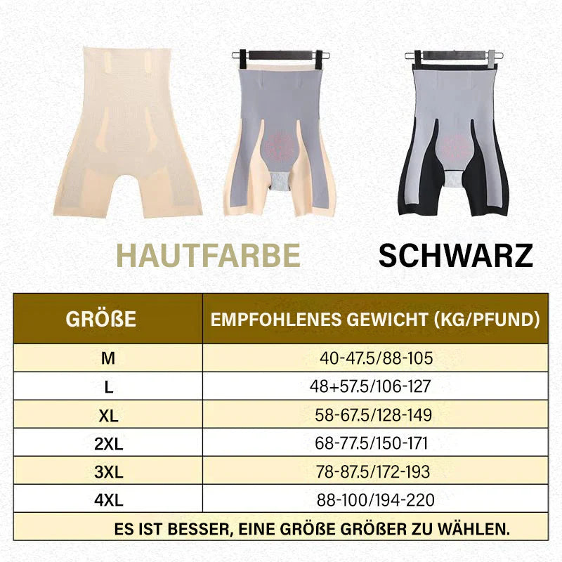 💕Holen Sie sich Ihre Jugend zurück!💕Körperformende Miederhose mit Graphenwaben und magnetischer Aufhängung