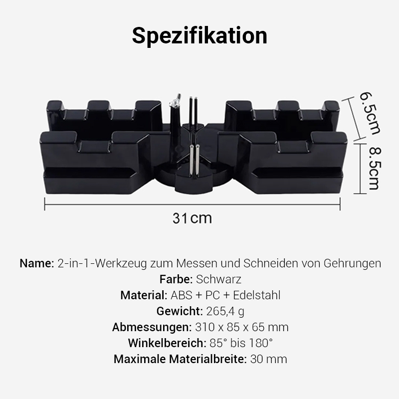 ⏳Begrenzte Zeit 50% Rabatt💥2-in-1 Mess- und Gehrungssägen Werkzeug