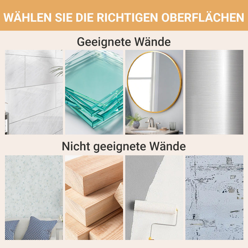 🔥✨Neu aufgerüstet – praktisch – langlebig – Lagerregal mit Saugnäpfen und Abflusslöchern