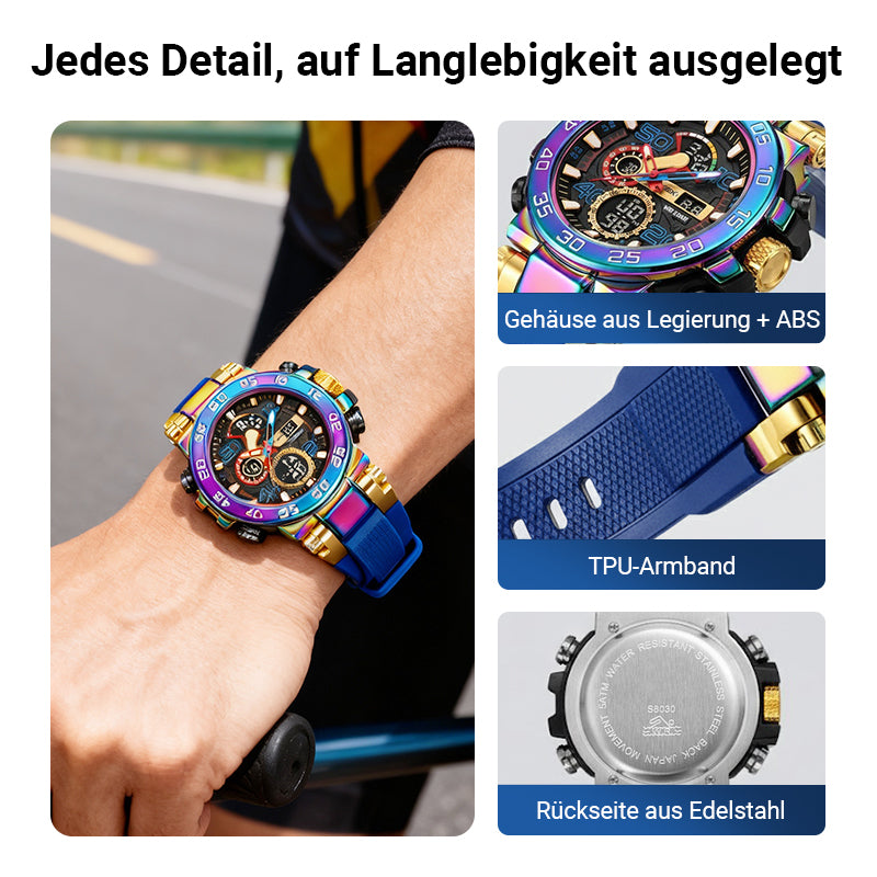 🔥Fröhliches Neujahr! 50% auf alles 🔮Neueste Modetrends🕐🕐Multifunktionale wasserdichte LED-Digitaluhr