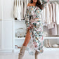 🌷57% RABATT❤️‍🔥Zweiteiliges Set mit Blumenmuster: Off-Shoulder-Bluse & Maxirock