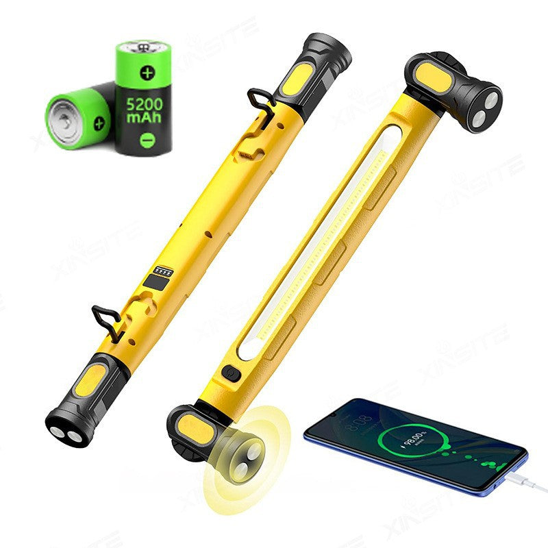 🎁50 % Rabatt auf den Hot Sale🌟Arbeitsleuchte/Taschenlampe 3000LM, wiederaufladbare Motorhaubenbeleuchtung 5200mAh mit Magnetfuß und Aufhängehaken