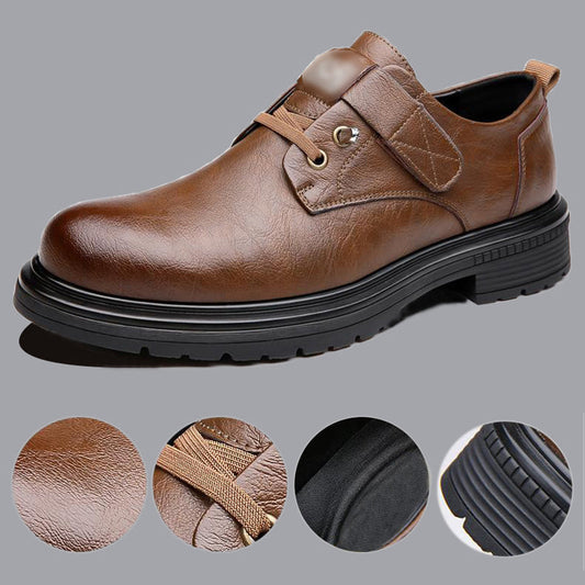 👞Atmungsfreie Retro -PU -Leder -Softroshese von Männern🔥