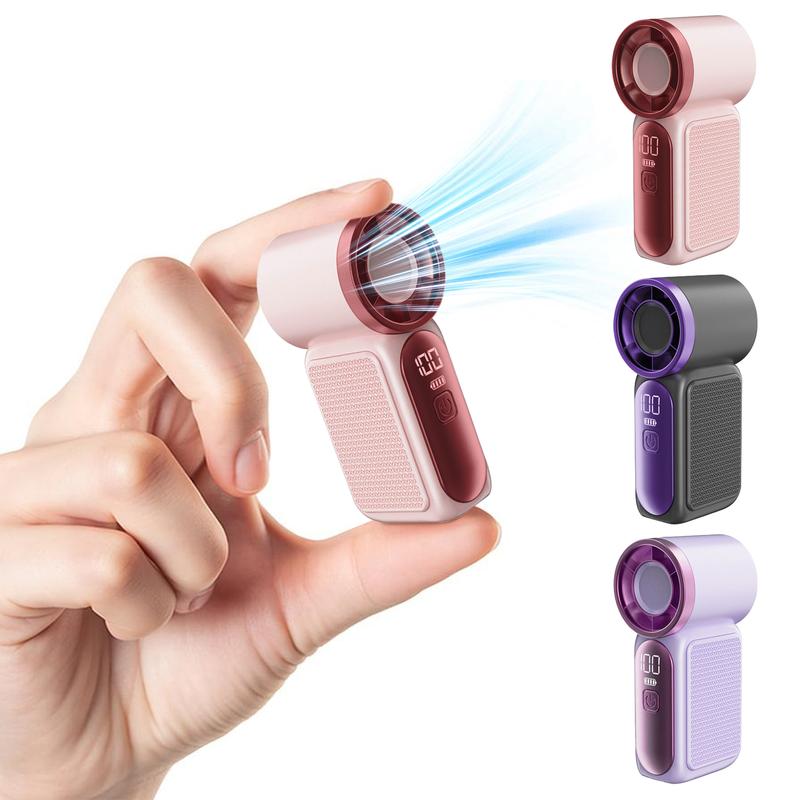 🌀Nur 9.99€ diesen Sommer!!!💨Mini-Handventilator mit LED-Anzeige –👍5-stufiger Turbo-Ventilator im Taschenformat.✨Über USB aufladbar, schnelle Kühlung für Reisen und beim Schminken. Das perfekte Geschenk.  Tragbare Kühlung
