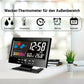 🔥bestes Geschenk-50% Rabatt🔥Digitaler LED-Temperatur- und Luftfeuchtigkeitsmonitor, Wettervorhersage, LED-Tischwecker
