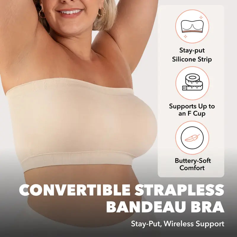 Verwandelbarer trägerloser Bandeau-BH