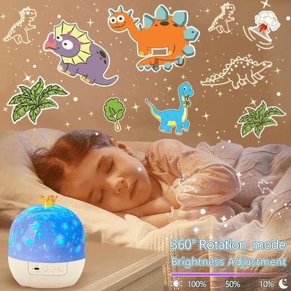 ⏳Begrenzte Zeit 50% Rabatt💥🎃👻 Kinder-Nachtlicht-Projektor mit 15 Filmen 🔋Type-C Aufladung