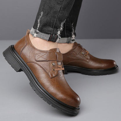 👞Atmungsfreie Retro -PU -Leder -Softroshese von Männern🔥