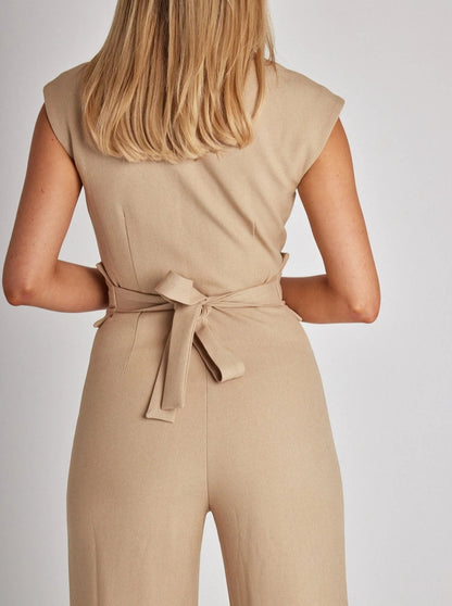 🎁Was soll ich morgen tragen?⏳Ärmelloser Overall mit weitem Bein für Damen