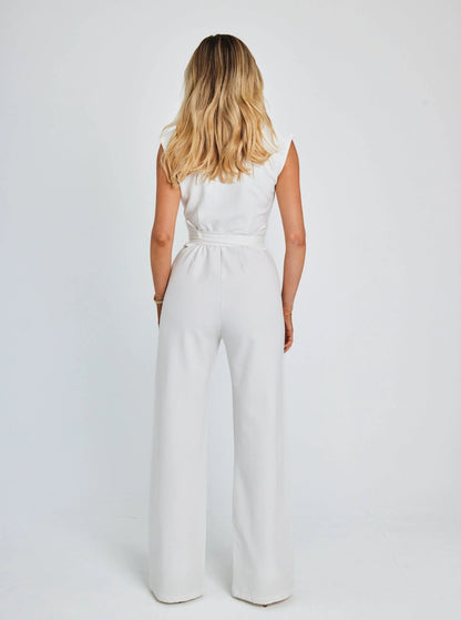 🎁Was soll ich morgen tragen?⏳Ärmelloser Overall mit weitem Bein für Damen