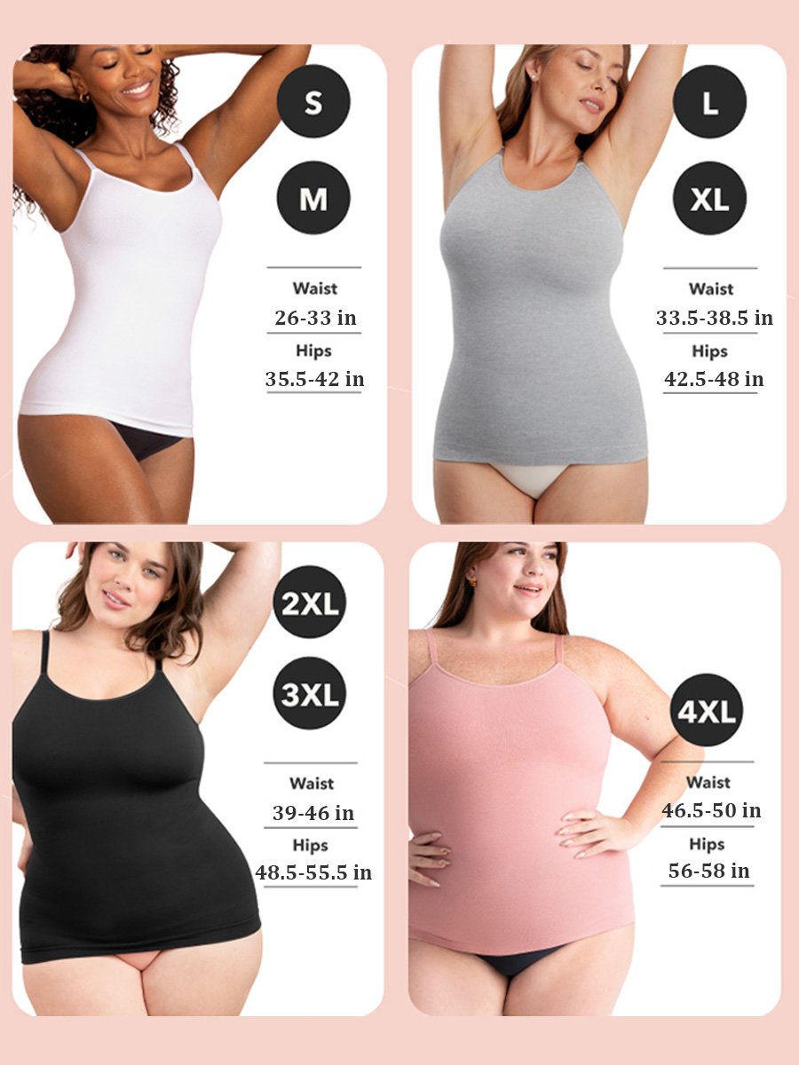 💕2026 HEISSER VERKAUF: Ganztägiges formendes und bequemes Stretch-Camisolei 🥰