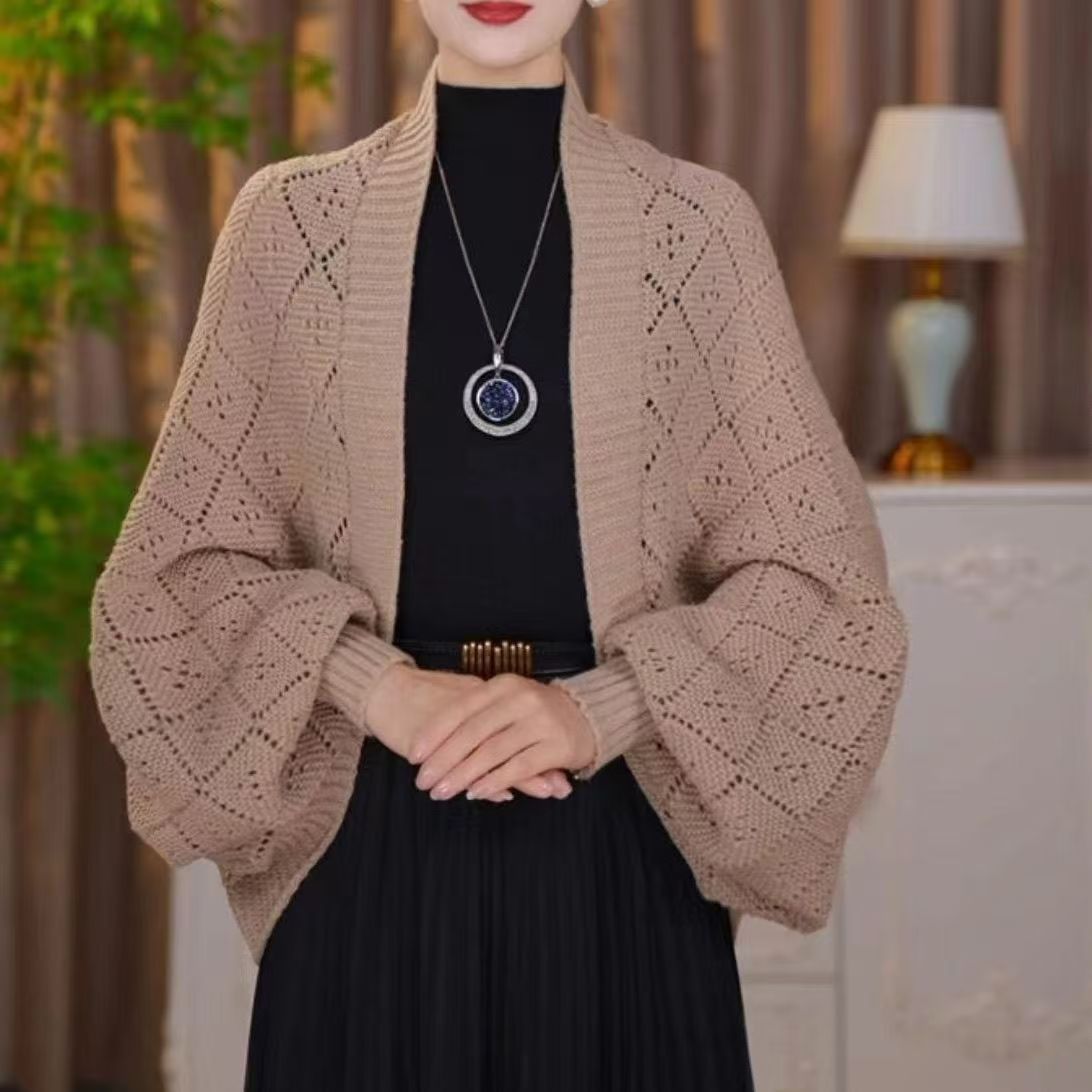 🧣Mode ausgehöhlte Strickjacke👚