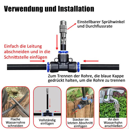 🏖️Sommer-Schnäppchen 50% Rabatt✨🌱360° Gebogenes Garten-Automatik-Bewässerungssystem