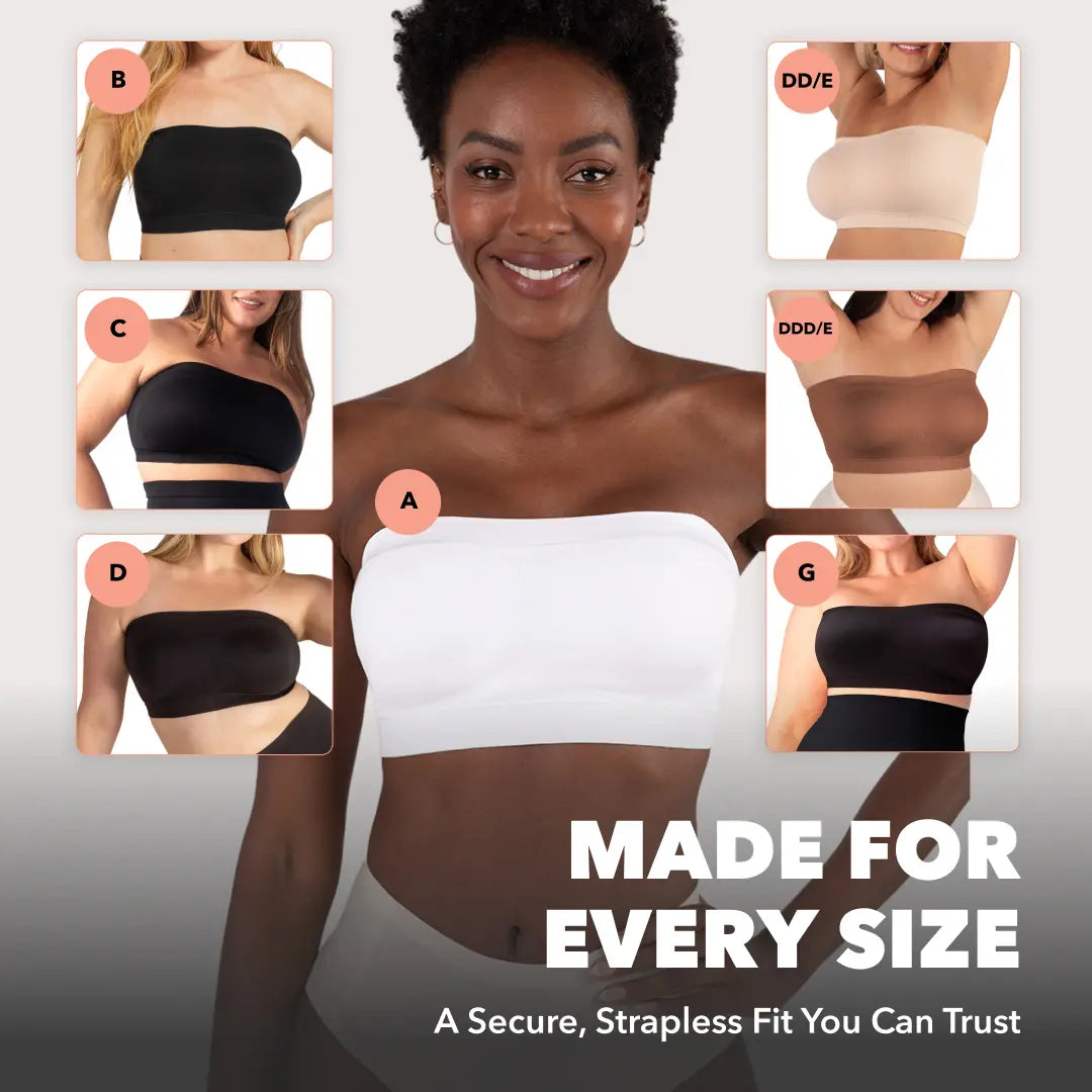 Verwandelbarer trägerloser Bandeau-BH